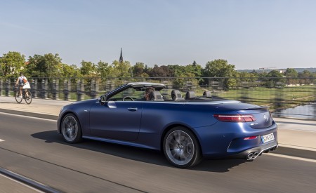 2021 Mercedes-AMG E 53 4MATIC+ Cabriolet (Color: Magno Brilliant Blue) Side Wallpapers 450x275 (61)