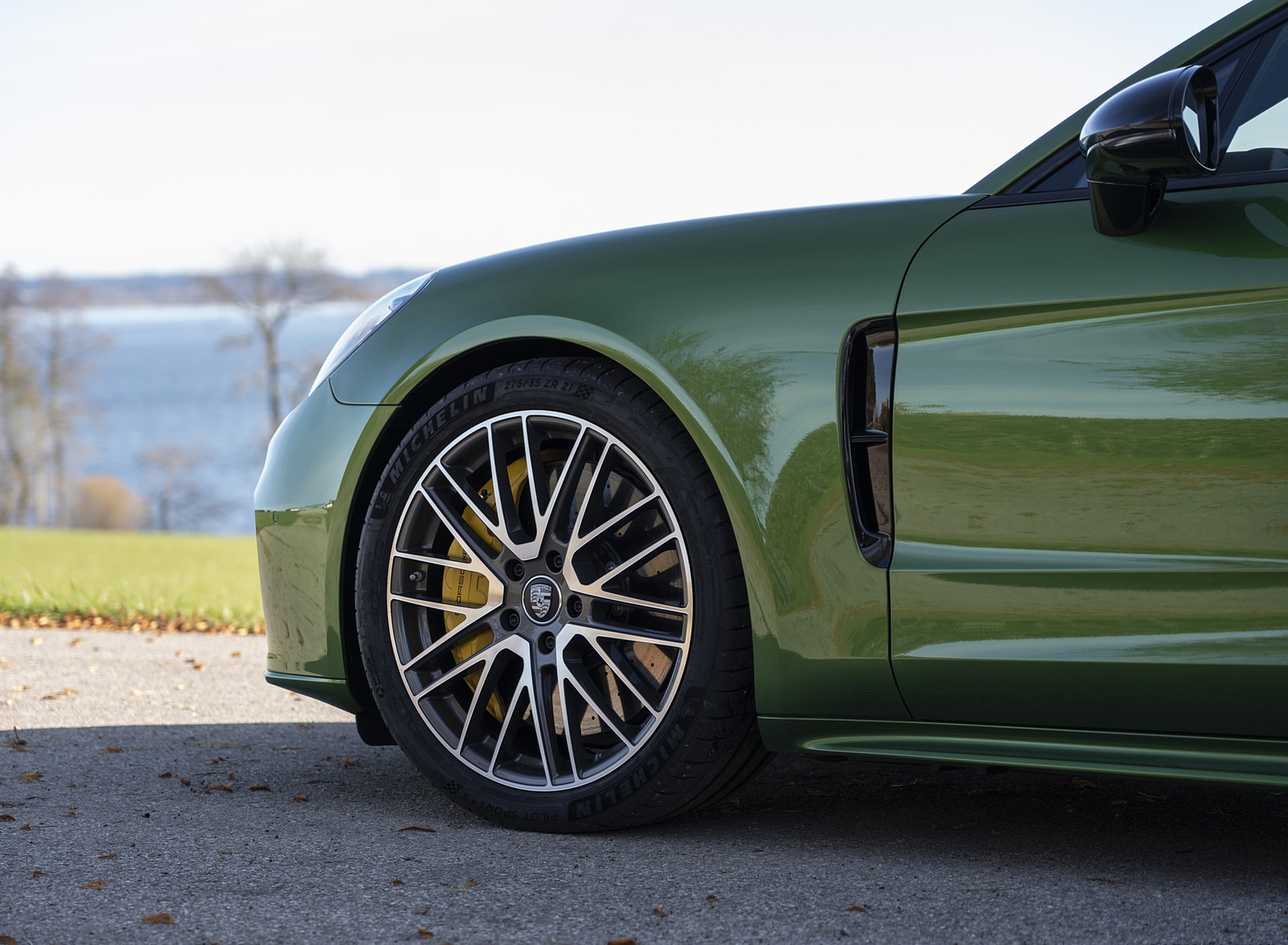 2021 Porsche Panamera 4S (Color: Mamba Green Metallic) Wheel Wallpapers #30 of 46