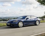 2021 Porsche Panamera 4S E-Hybrid (Color: Gentian Blue Metallic) Front Three-Quarter Wallpapers 150x120