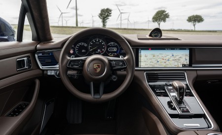 2021 Porsche Panamera 4S E-Hybrid (Color: Gentian Blue Metallic) Interior Cockpit Wallpapers 450x275 (105)