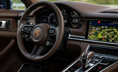 2021 Porsche Panamera 4S E-Hybrid (Color: Gentian Blue Metallic) Interior Wallpapers  450x275 (103)
