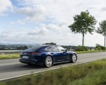 2021 Porsche Panamera 4S E-Hybrid (Color: Gentian Blue Metallic) Rear Three-Quarter Wallpapers 150x120