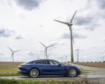2021 Porsche Panamera 4S E-Hybrid (Color: Gentian Blue Metallic) Side Wallpapers 150x120