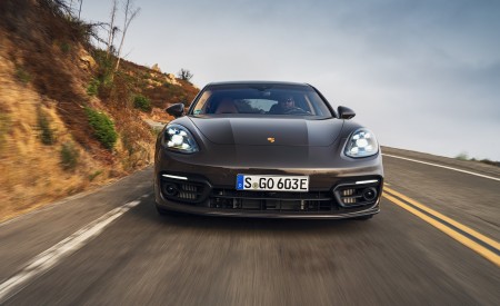 2021 Porsche Panamera 4S E-Hybrid (Color: Truffle Brown Metallic) Front Wallpapers 450x275 (2)
