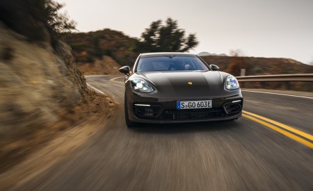 2021 Porsche Panamera 4S E-Hybrid (Color: Truffle Brown Metallic) Front Wallpapers 450x275 (8)