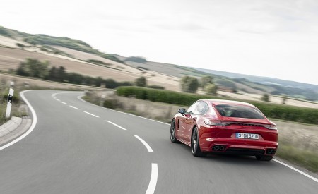 2021 Porsche Panamera GTS (Color: Carmine Red) Rear Wallpapers 450x275 (9)
