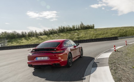 2021 Porsche Panamera GTS (Color: Carmine Red) Rear Wallpapers 450x275 (23)