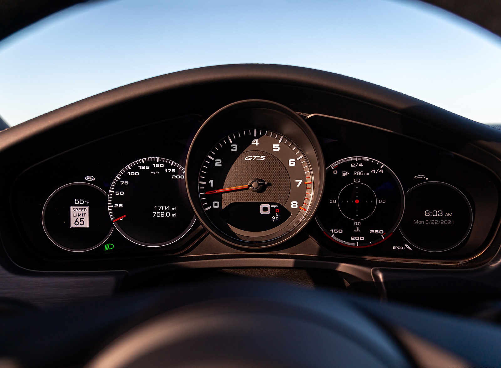 2021 Porsche Panamera GTS (Color: Mamba Green) Digital Instrument Cluster Wallpapers #110 of 117