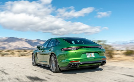 2021 Porsche Panamera GTS (Color: Mamba Green) Rear Three-Quarter Wallpapers 450x275 (85)