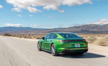 2021 Porsche Panamera GTS (Color: Mamba Green) Rear Three-Quarter Wallpapers 450x275 (88)