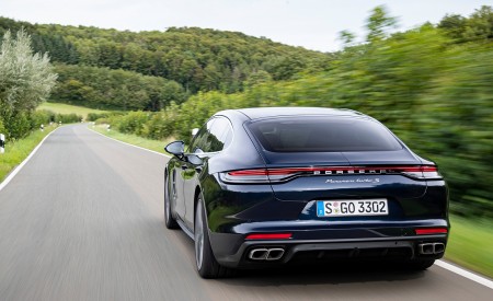 2021 Porsche Panamera Turbo S Executive (Color: Night Blue Metallic) Rear Wallpapers 450x275 (8)