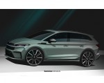 2021 Škoda ENYAQ iV Design Sketch Wallpapers 150x120