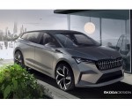 2021 Škoda ENYAQ iV Design Sketch Wallpapers 150x120