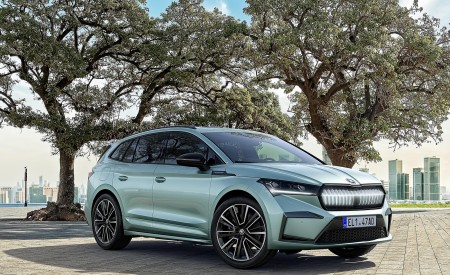 2021 Škoda ENYAQ iV Front Three-Quarter Wallpapers  450x275 (80)