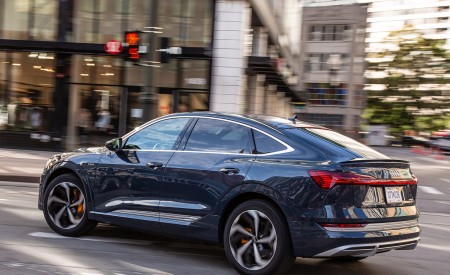 2020 Audi e-tron Sportback S-Line (US-Spec) Rear Three-Quarter Wallpapers 450x275 (8)