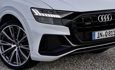 2021 Audi Q8 TFSI e Plug-In Hybrid (Color: Glacier White) Headlight Wallpapers 450x275 (21)