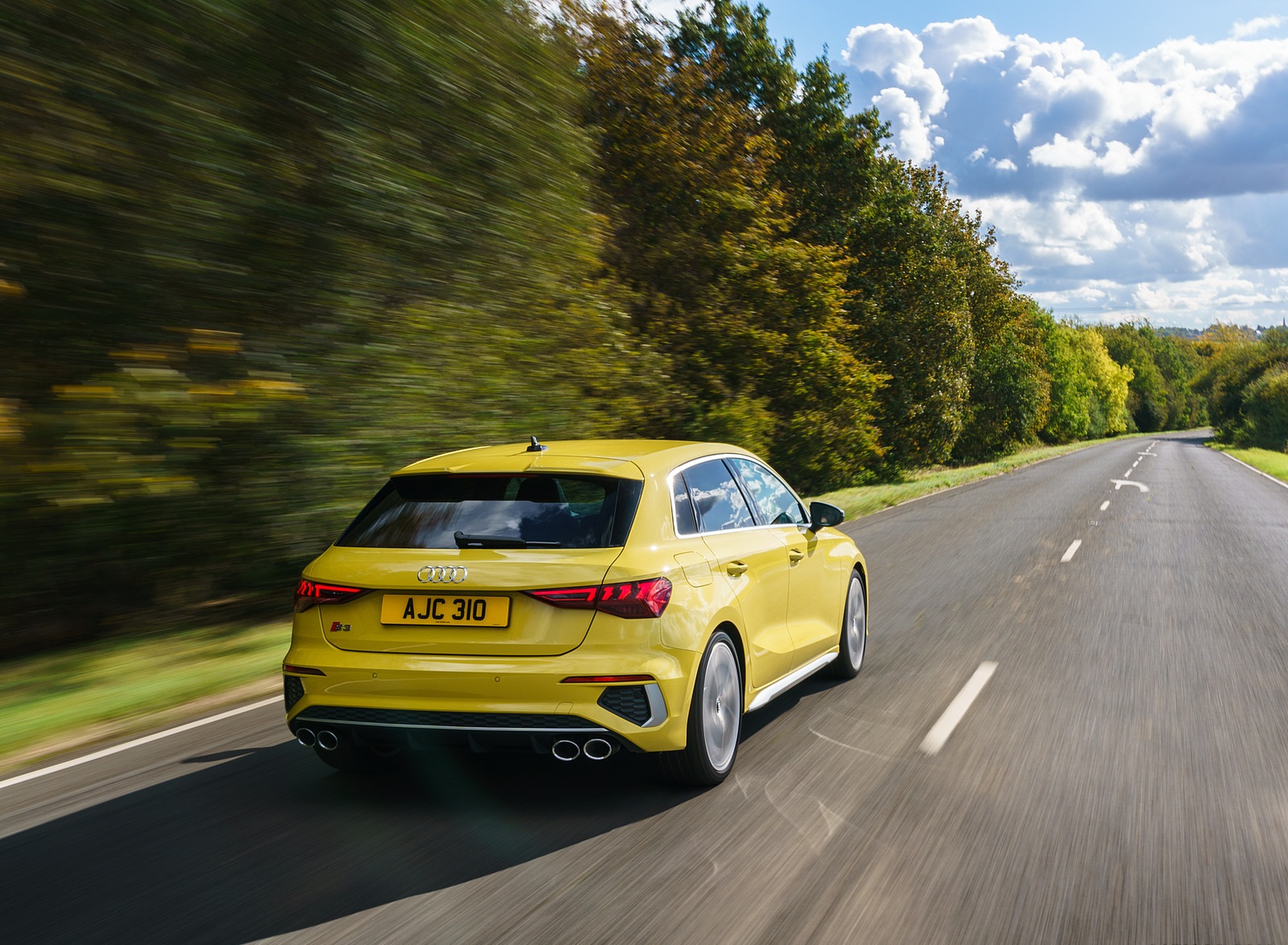 2021 Audi S3 Sportback (UK-Spec) Rear Wallpapers (14)