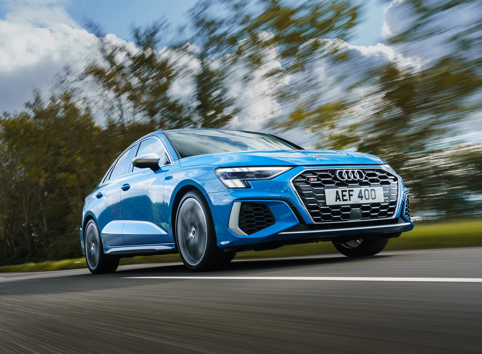 2021 Audi S3 (UK-Spec) Front Three-Quarter Wallpapers  (13)