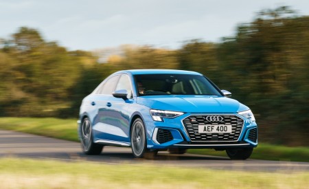 2021 Audi S3 (UK-Spec) Front Three-Quarter Wallpapers 450x275 (4)