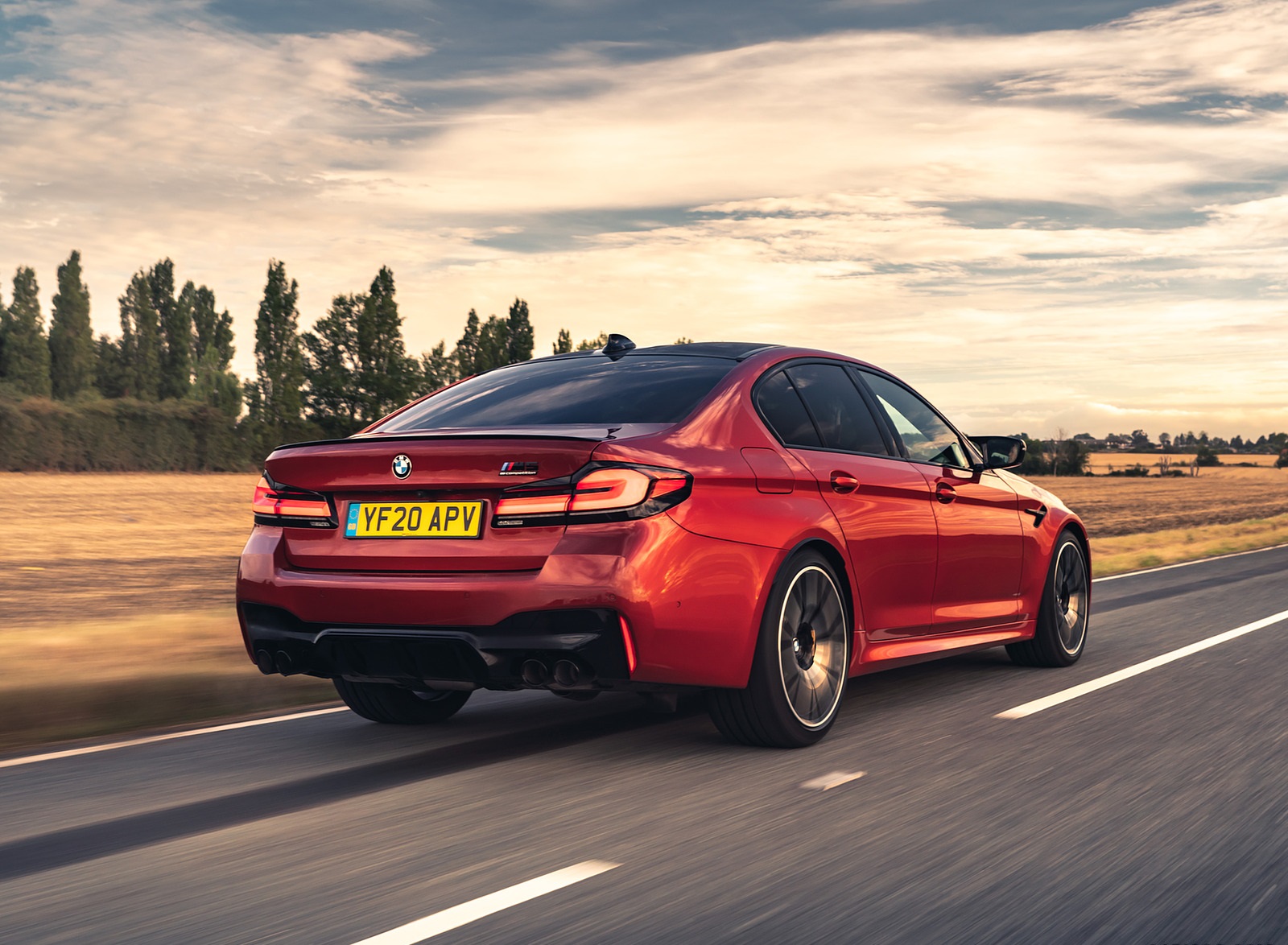 2021 BMW M5 Competition (UK-Spec) Rear Three-Quarter Wallpapers  (4)