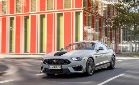 2021 Ford Mustang Mach 1 (EU-Spec) (Color: Fighter Jet Gray) Front Three-Quarter Wallpapers 450x275 (63)