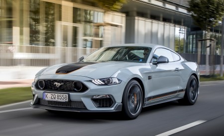 2021 Ford Mustang Mach 1 (EU-Spec) (Color: Fighter Jet Gray) Front Three-Quarter Wallpapers 450x275 (55)