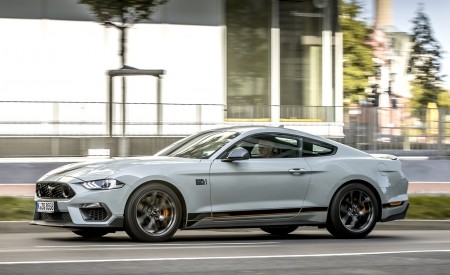 2021 Ford Mustang Mach 1 (EU-Spec) (Color: Fighter Jet Gray) Side Wallpapers 450x275 (59)