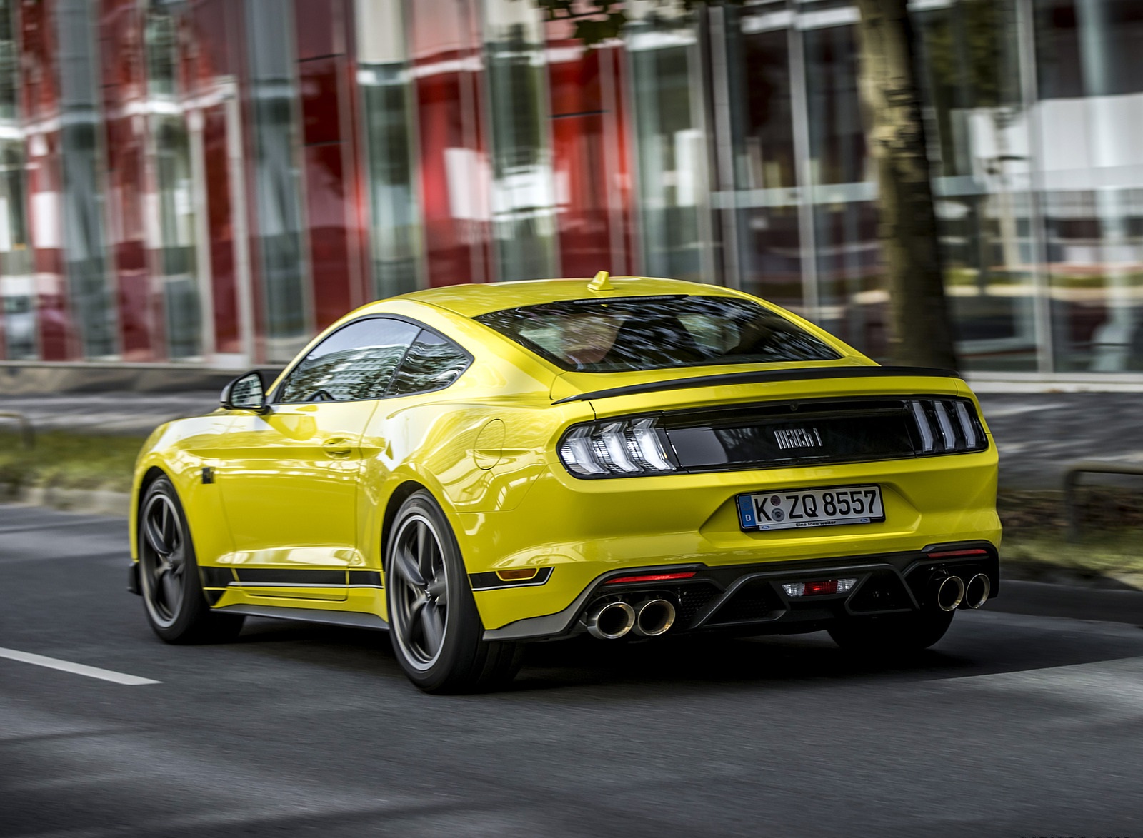 2021 Ford Mustang Mach 1 (EU-Spec) (Color: Grabber Yellow) Rear Three-Quarter Wallpapers  (11)
