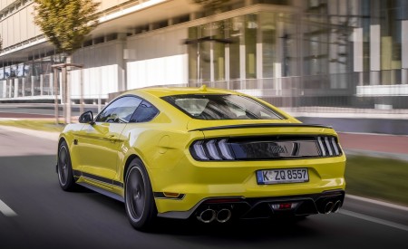 2021 Ford Mustang Mach 1 (EU-Spec) (Color: Grabber Yellow) Rear Three-Quarter Wallpapers 450x275 (7)