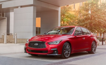 2021 Infiniti Q50 Red Sport 400 Front Three-Quarter Wallpapers  450x275 (4)