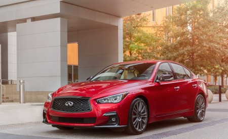 2021 Infiniti Q50 Red Sport 400 Front Three-Quarter Wallpapers 450x275 (5)