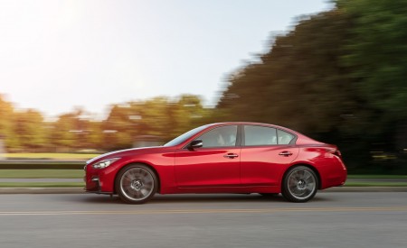 2021 Infiniti Q50 Red Sport 400 Side Wallpapers 450x275 (8)