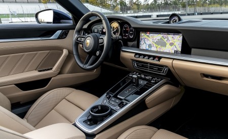 2021 Porsche 911 Turbo Cabrio (Color: Night Blue Metallic) Interior Wallpapers 450x275 (17)