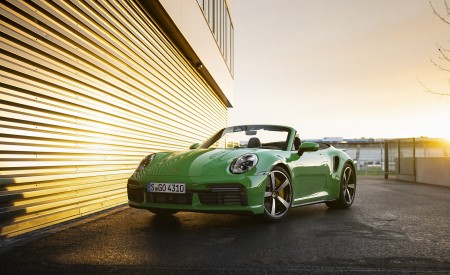 2021 Porsche 911 Turbo Cabrio (Color: Python Green) Front Three-Quarter Wallpapers 450x275 (33)