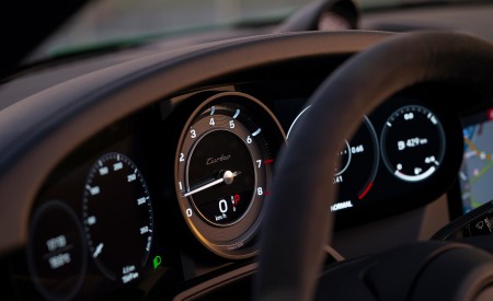 2021 Porsche 911 Turbo Cabrio (Color: Python Green) Instrument Cluster Wallpapers 450x275 (49)