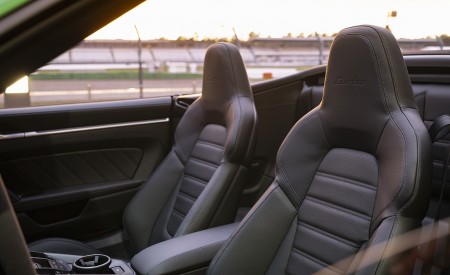 2021 Porsche 911 Turbo Cabrio (Color: Python Green) Interior Seats Wallpapers 450x275 (47)