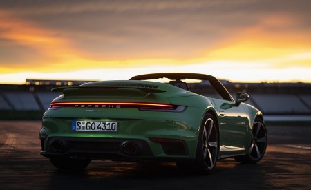 2021 Porsche 911 Turbo Cabrio (Color: Python Green) Rear Three-Quarter Wallpapers 450x275 (35)