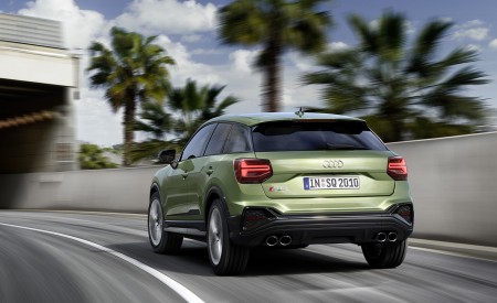 2021 Audi SQ2 (Color: Apple Green Metallic) Rear Wallpapers 450x275 (2)
