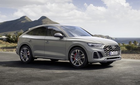 2021 Audi SQ5 Sportback TDI (Color: Quantum Gray) Front Three-Quarter Wallpapers 450x275 (39)