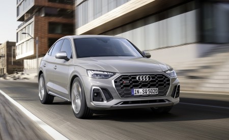 2021 Audi SQ5 Sportback TDI (Color: Quantum Gray) Front Three-Quarter Wallpapers 450x275 (36)