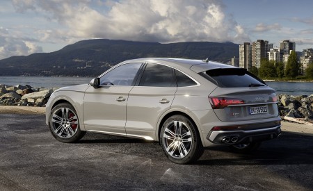 2021 Audi SQ5 Sportback TDI (Color: Quantum Gray) Rear Three-Quarter Wallpapers 450x275 (42)