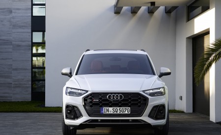 2021 Audi SQ5 TDI (Color: Glacier White) Front Wallpapers 450x275 (92)