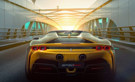 2021 Ferrari SF90 Spider Rear Wallpapers 450x275 (6)