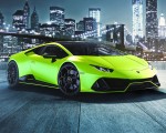 2021 Lamborghini Huracán EVO Fluo Capsule (Color: Green) Front Three-Quarter Wallpapers 150x120