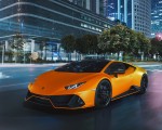 2021 Lamborghini Huracán EVO Fluo Capsule (Color: Orange) Front Three-Quarter Wallpapers 150x120