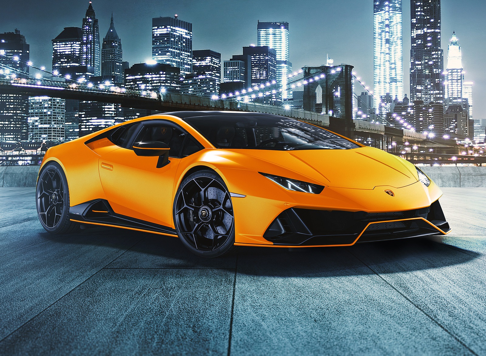 2021 Lamborghini Huracán EVO Fluo Capsule (Color: Orange) Front Three-Quarter Wallpapers #21 of 21