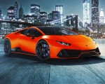 2021 Lamborghini Huracán EVO Fluo Capsule (Color: Red) Front Three-Quarter Wallpapers 150x120