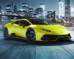 2021 Lamborghini Huracán EVO Fluo Capsule (Color: Yellow) Front Three-Quarter Wallpapers 150x120