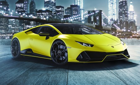 2021 Lamborghini Huracán EVO Fluo Capsule (Color: Yellow) Front Three-Quarter Wallpapers 450x275 (11)