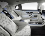 2021 Mercedes-Maybach S-Class (Color: Designo Crystal White Silver Grey Pearl) Interior Rear Seats Wallpapers 150x120